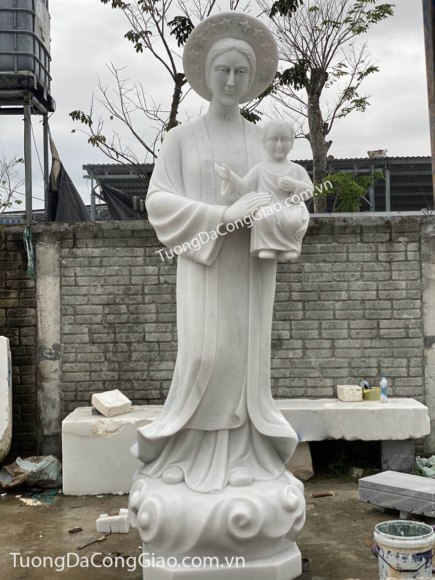 tượng đức mẹ la vang bằng đá